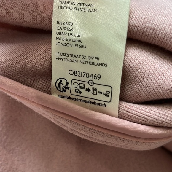 We The Free People Lola Shirt Jacket Rose Pink Fleece Buttons Womens Large NWOT - Picture 8 of 10